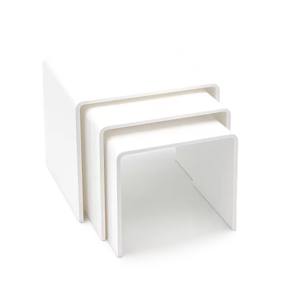 Alzata Plexiglass Bianca (Varie Misure)