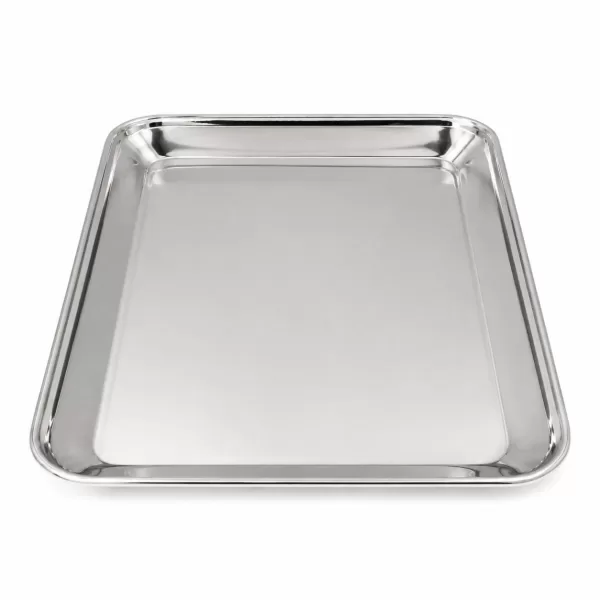 Vassoio da Portata Rettangolare in Acciaio Inox