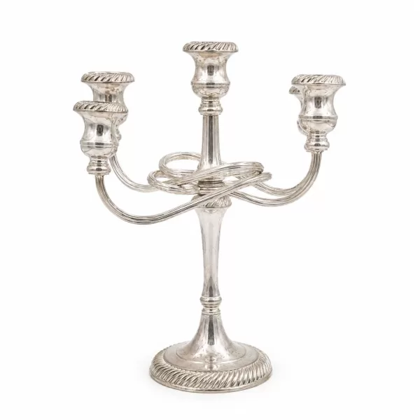 Candelabro in Argento (5 Fiamme)